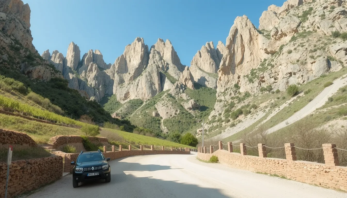 dentelles de montmirail accès voiture